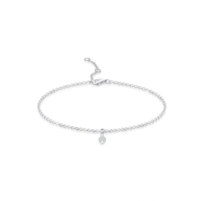 Abbildung von Elli Crystal Basic Armband silvercoloured, Damen, Größe: 18, Silver coloured