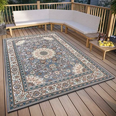 Abbildung von HANSE Home Teppich »Kadi«, rechteckig, 3 mm Höhe, In &amp; Outdoor, Teppich, Wetterfest, Balkon, Garten, Wohnzimmer, Orient