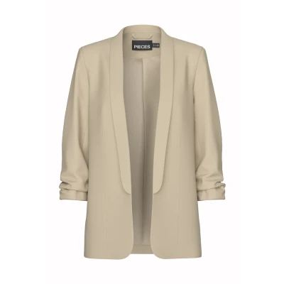 Abbildung von PIECES Damen Pcboss Noos 3/4 Blazer, White Pepper,L