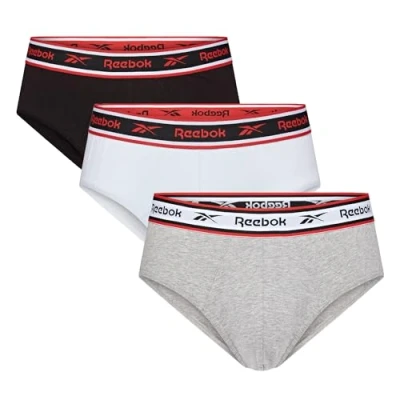 Abbildung von Reebok Herren Slip Chase 3er Pack Schwarz/Weiß/Grau