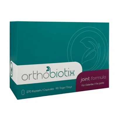 Abbildung von orthobiotix joint formula mit Glucosamin, Chondroitin, MSM, Hyaluronsäure und 10 weiteren Nährstoffen 270 Kapseln hochdosiert