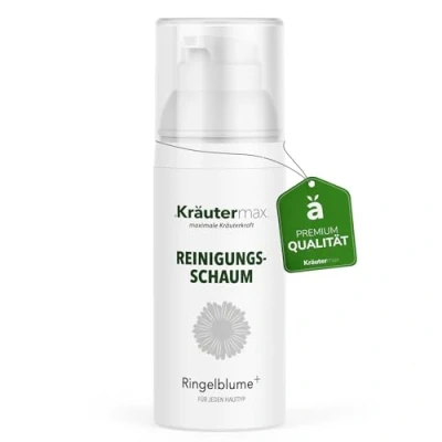 Abbildung von Kräutermax. Ringelblumen Reinigungsschaum Schaum zur Ringelblume Gesichtsreinigung und Gesichtspflege, 150 ml