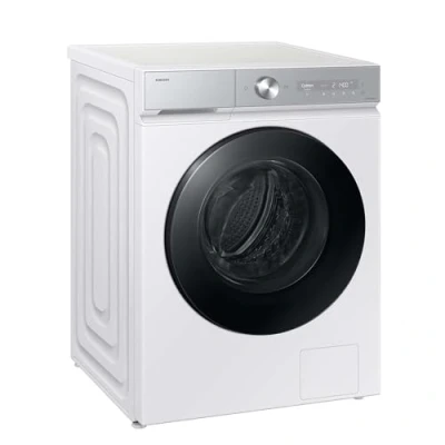 Abbildung von Samsung WD11DB8B85GHU2 Bespoke AI Waschtrockner, 11+6 kg, Extra energiesparend, EEK: D/A ( 10%), Waschmaschine und Trockner in einem, QuickDrive, Ecobubble, Wash, SuperSpeed 39 Min., Weiß