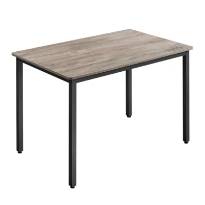 Abbildung von VASAGLE Esstisch, Küchentisch, 70 x 110 77 cm, Esszimmertisch für 4 Personen, Tisch Wohnzimmer, Schreibtisch, Esszimmer, Küche, Industrie Design, Greige meliert Mattschwarz KDT081G01