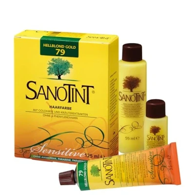 Abbildung von Sanotint Haarfarbe sensitive Nr. 79 &quot;Hellblond Gold&quot; 1x 125 ml Naturnahe mit wertvollen pflanzlichen Wirkstoffen