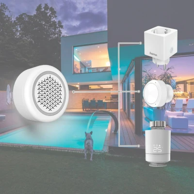 Abbildung von Hama Alarmsirene »Smart Home Alarmanlage,WLAN ohne Hub, 97,4dB 10 Signaltöne«