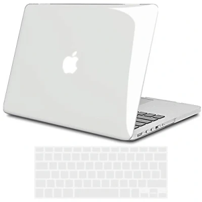 Abbildung von TECOOL Hülle Kompatibel mit Alten MacBook Pro 13 Zoll 2015 2014 2013 2012 Freisetzung (A1425 A1502), Ultradünn Hartschale Schutzhülle Transparent Case Cover + EU Tastaturschutz, klar