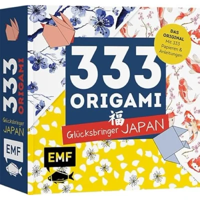 Abbildung von 333 Origami Glücksbringer Japan: Das Original Mit feinen Papieren &amp; Anleitungen für Glücksboten und Horoskop Tiere