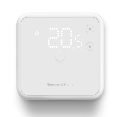 Abbildung von Honeywell Home Raumthermostat, leicht ablesbares, energieeffizientes Display auf LED Basis, kabelgebunden, weiß