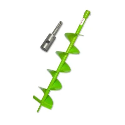 Abbildung von WERHE® Profi Bohrer, Erdbohrer für bohrmaschine 150 mm robust mit SDS Plus Adapter Pfahlbohrer Brunnenbohrer präzise Bohrspitze Bohrer