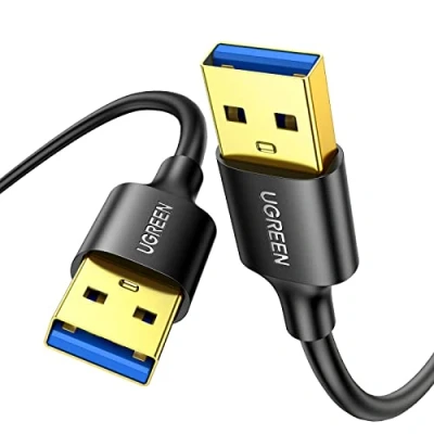 Abbildung von UGREEN USB Kabel 3.0 Super Speed A Stecker auf Verbindungskabel kompatibel mit Drucker, Modems, Festplatten, Kameras usw. (0.5m)