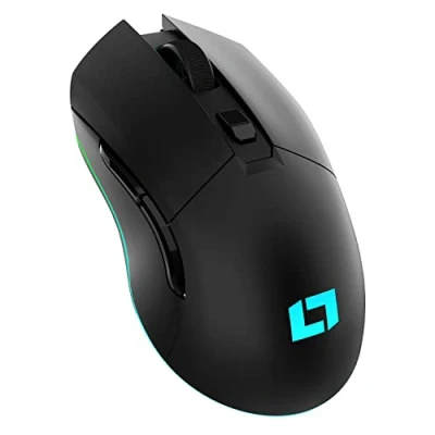 Abbildung von Lioncast LM45 WL kabellose Gaming Maus 18.000 DPI Pixart Sensor, RGB Wireless Mouse PC, ultralange 55 Std Akku, 6 programmierbare Tasten, Dual Mode, wiederaufladbar &amp; Ultraleicht (85g)