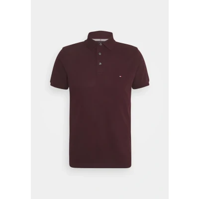 Abbildung von Tommy Hilfiger SLIM Poloshirt, Herren, Größe: XS, Deep burgundy
