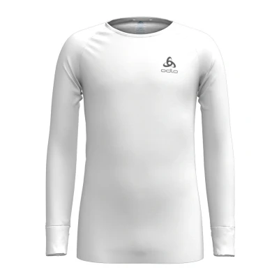 Abbildung von ODLO CREW NECK Active WARM ECO Unisex Langarmshirt für Kinder, Größe: 104, White