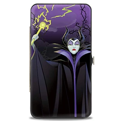 Abbildung von Buckle Down Damen Geldbörse mit Scharnier, Schlafende Schönheit Maleficent, 17,8 x 10,2 cm