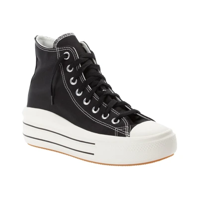 Abbildung von Converse Chuck Taylor ALL STAR MOVE Platform Retro Sport Sneaker high, Damen, Größe: 38, Black/egret Polyester