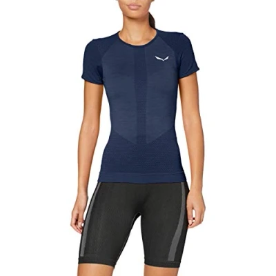 Abbildung von Salewa Damen Blusen und T Shirts W Zebru Responsive S/Tee, Dark Denim, 42/36, 00 0000027960