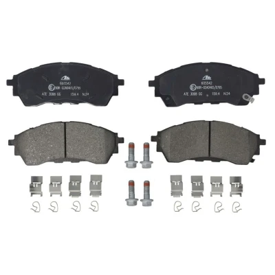 Abbildung von ATE 13.0460 5542.2 Bremsbelagsatz mit akustischer Verschleißwarnung Bremssattelschrauben Zubehör FORD: Ranger Mk3