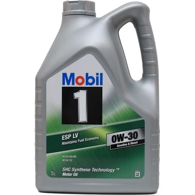 Abbildung von Mobil ESP LV 0W 30 5l Motoröl 154319 BMW: 1 Hatchback, 3 Saloon, Touring, JAGUAR: F Pace, XF LAND ROVER: Range Rover Evoque, Discovery Sport