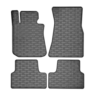 Abbildung von AutoStyle CK RBM03 Fußmattensatz Vollgummi vorne und hinten 4 schwarz