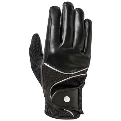 Abbildung von Mountain Horse Reithandschuhe Diamond Rider Silber/Schwarz XXL
