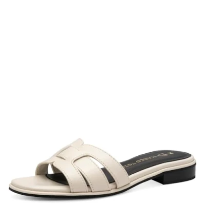 Abbildung von Marco Tozzi Pantolette flach, Damen, Größe: 40, Cream Schuhe