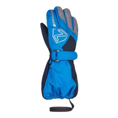 Abbildung von Ziener Unisex Baby Lauro Ski Handschuhe/Winter wasserdicht Lange Stulpe reflektierend, persian blue.dark navy, 116