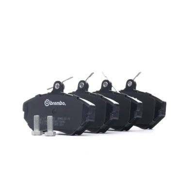 Abbildung von BREMBO P 85 042 Bremsbelagsatz exkl. Verschleißwarnkontakt mit Bremssattelschrauben ohne Zubehör AUDI: A4 B5 Saloon, Avant