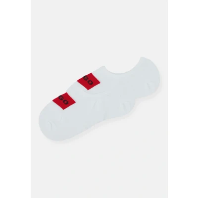 Abbildung von HUGO LOW CUT Label 2 PACK Socken, Damen, Größe: 35 38, White