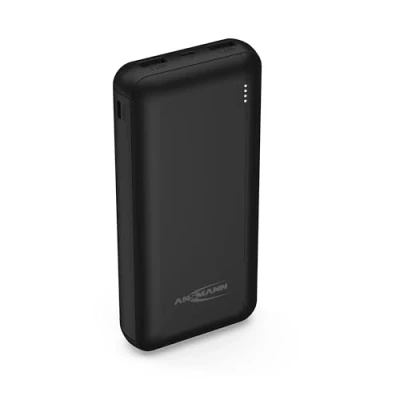 Abbildung von ANSMANN Powerbank 20000mAh 2 Port Power Bank mit LED Statusanzeige externer Akku 2.1A, tragbares Ladegerät kompatibel Apple iPhone, iPad, Samsung, Huawei, Xiaomi, etc