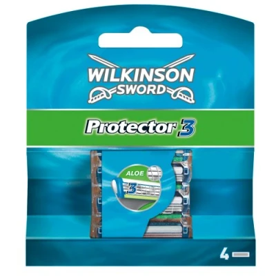 Abbildung von Wilkinson Sword Protector 3 Rasierklingen für Herren, 4 Klingen Rasierer, Stück (1er Pack)