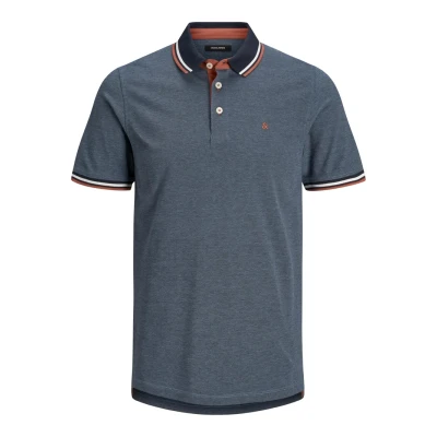 Abbildung von Jack &amp; Jones Paulos SS NOOS Poloshirt, Herren, Größe: Medium, Denim blue