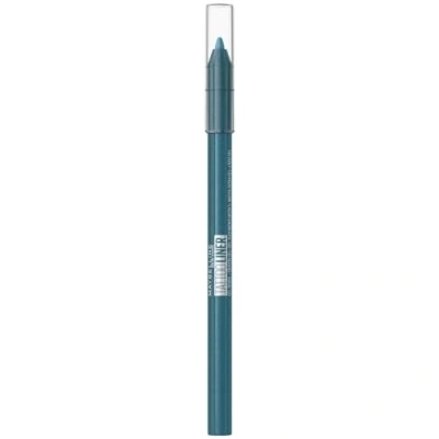 Abbildung von Maybelline New York Wasserfester Eyeliner mit wischfester, farbintensiver Gel Textur, Tattoo Liner Pencil, Nr. 814 Blue Disco (Blau), 1 Stück