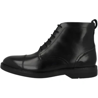 Abbildung von Clarks Herren Aldwin Cap Chukka Stiefel, Schwarzes Leder, 42 EU
