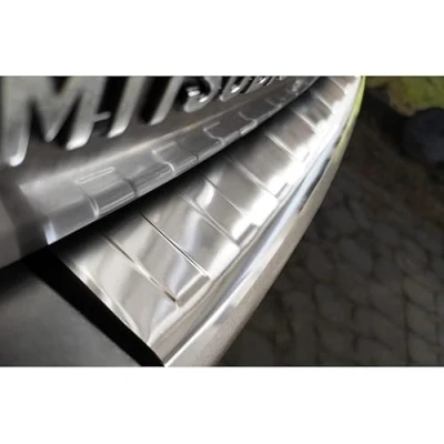 Abbildung von Avisa Edelstahl Heckstoßstangenschutz kompatibel mit Mitsubishi Outlander II 2006 2012 / Peugeot 4007 2007 Citroën C Crosser &#039;Ribs&#039;, Silber