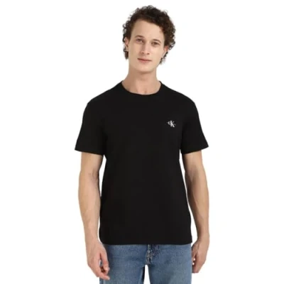 Abbildung von Calvin Klein Jeans Monologo 2 PACK Tshirt basic, Herren, Größe: XXS, Black india ink