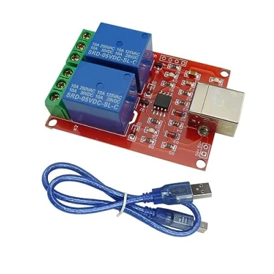 Abbildung von Aihasd Smart Elektronik 2 Kanal DC5V Relais Modul/Computer USB Steuern Schalter Fahrer/PC Intelligent Regler