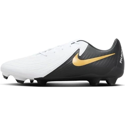 Abbildung von Nike Performance Phantom GX II Academy FG/MG Fußballschuh Nocken, Herren, Größe: 42.5, White/black/metallic gold coin Schuhe
