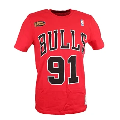 Abbildung von Mitchell &amp; Ness NBA Chicago Bulls TEE Dennis Rodman Vereinsmannschaften, Herren, Größe: Medium, Red