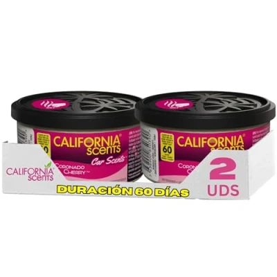 Abbildung von California Car Scents F312 Lufterfrischer für Auto, Taxi, Büro, Zuhause, Duftrichtung Kirsche (Coronado Cherry), 2 Stücke 42 g (2er Pack)