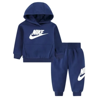 Abbildung von Nike Babyanzug Club Fleece Blau Code 66L135 U90, blau/weiß, 92