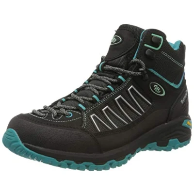 Abbildung von Brütting Mount Meloni Damen Trekking &amp; Wanderstiefel, Schwarz/ Türkis, 39 EU