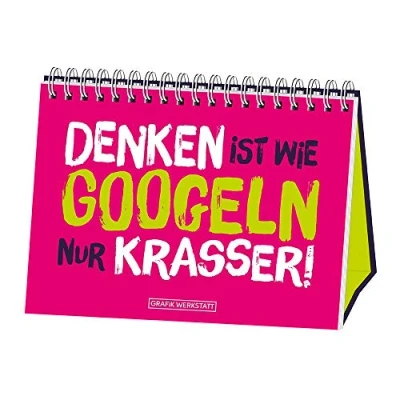 Abbildung von Denken ist wie googlen nur krasser!: Spiralbuch: Gefällt mir