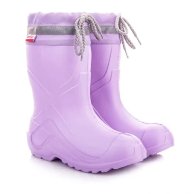 Abbildung von LEMIGO federleichte Eva Jungen Mädchen Gummistiefel mit Stulpe Camp (rosa, 24/25)
