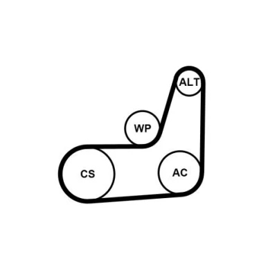 Abbildung von CONTITECH CT740K1 Zahnriemensatz 93 DAIHATSU: CHARADE 4
