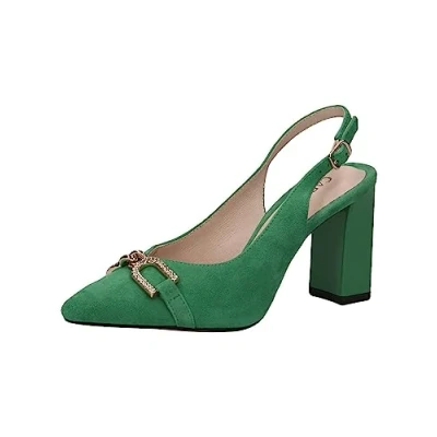 Abbildung von Caprice Damen 9 29600 20 Pumps Sling, Green Suede, 37 EU