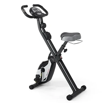 Abbildung von Ultrasport F Bike Heavy, Fahrradtrainer, Heimtrainer, Fitnessfahrrad mit Trainingscomputer und Handpulssensoren, klappbar