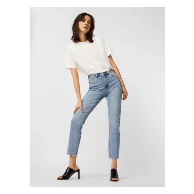 Abbildung von Vero Moda NOOS Jeans Straight Leg, Damen, Größe: 27x32, Light blue denim