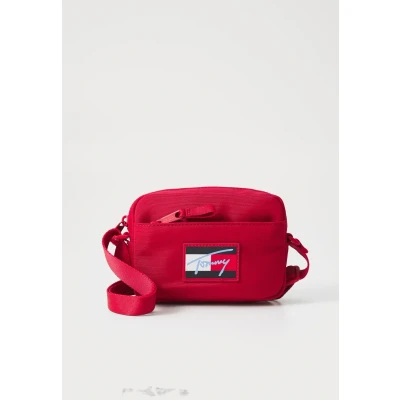 Abbildung von Tommy Hilfiger Script FLAG Crossover BAG Unisex Umhängetasche für Kinder, Größe: One Size, Medium red