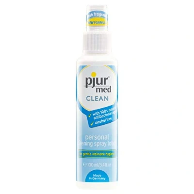 Abbildung von pjur med CLEAN spray Hygienespray zur schonenden Reinigung der Haut &amp; Intimbereich (100ml)